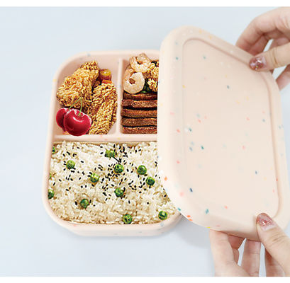Sustainable Silicone Food Storage Container For Students Workers ODM