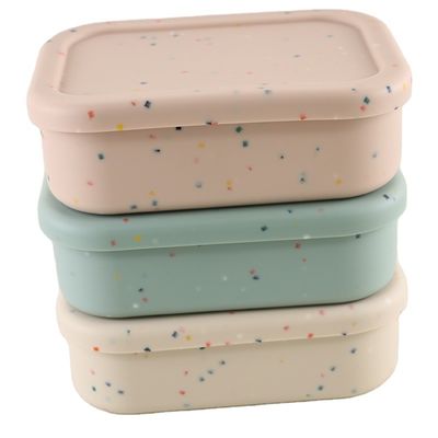 Sustainable Silicone Food Storage Container For Students Workers ODM