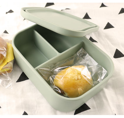 Sustainable Silicone Food Storage Container For Students Workers ODM