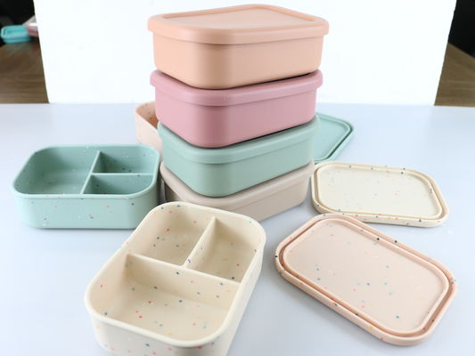 Sustainable Silicone Food Storage Container For Students Workers ODM