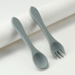 OEM ODM Silicone Forks And Spoons Sustainable For Baby Feeding