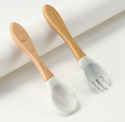 OEM ODM Silicone Forks And Spoons Sustainable For Baby Feeding