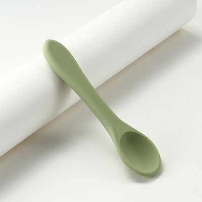 Safe BPA Free Silicone Infant Spoons Non Toxic Microwaveable