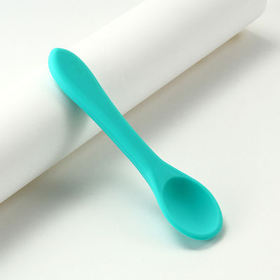 Safe BPA Free Silicone Infant Spoons Non Toxic Microwaveable