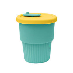 Hot Proof Portable Silicone Kids Cup For Tea Milk Juice 300ml 350ml