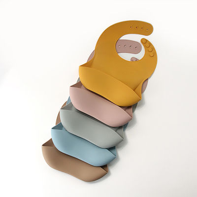 Comfortable Soft Personalized Silicone Bib Waterproof For Baby Drinking Eating