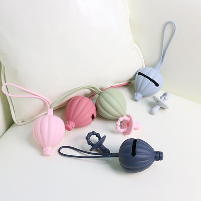 BPA Free Safe Silicone Pacifier Case Holder Hot Air Balloon Shape pacifier pouch
