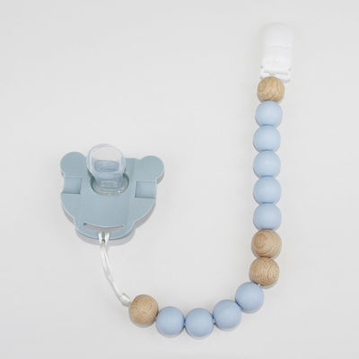 Food Grade Silicone Baby Pacifier Chain With Cute Animal panda Shape