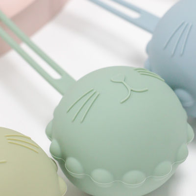 Food Grade Silicone Pacifier Case , Silicone Dummy Holder pouch Cat Kitten Shape