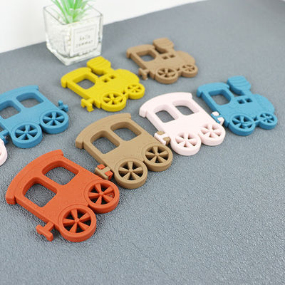 Little Train Silicone Baby Teether For Necklace Toy Non Toxic