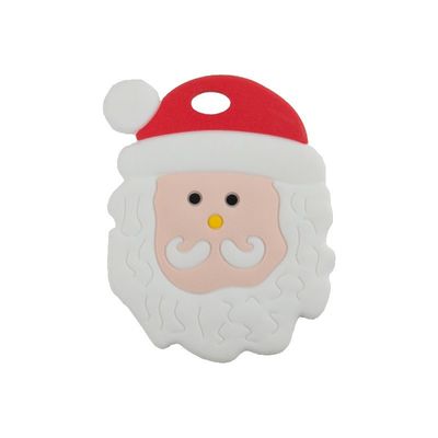 Christmas Custom Silicone Teether Safe Soft Eco Friendly For Baby Teething