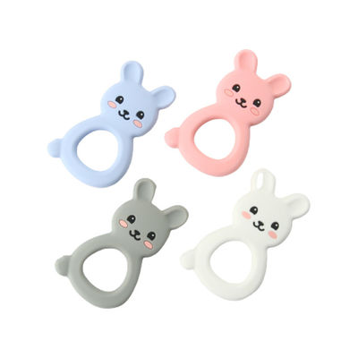 Animal Cat Kitten Silicone Baby Teether BPA Free For Toddler Teething