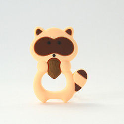 Animal Cat Kitten Silicone Baby Teether BPA Free For Toddler Teething