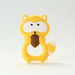 Animal Cat Kitten Silicone Baby Teether BPA Free For Toddler Teething