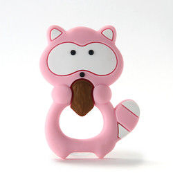 Animal Cat Kitten Silicone Baby Teether BPA Free For Toddler Teething