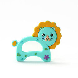 Animal Cat Kitten Silicone Baby Teether BPA Free For Toddler Teething