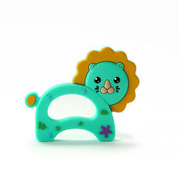 Animal Cat Kitten Silicone Baby Teether BPA Free For Toddler Teething