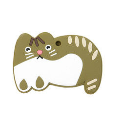 Animal Cat Kitten Silicone Baby Teether BPA Free For Toddler Teething