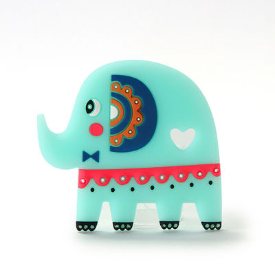 Elephant Food Grade Silicone Baby Teether BPA Free With Customize Logo