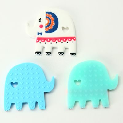 Elephant Food Grade Silicone Baby Teether BPA Free With Customize Logo