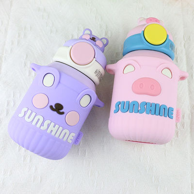550ml Stainless Steel Thermos Cup With  Food Grade Silicone Cover