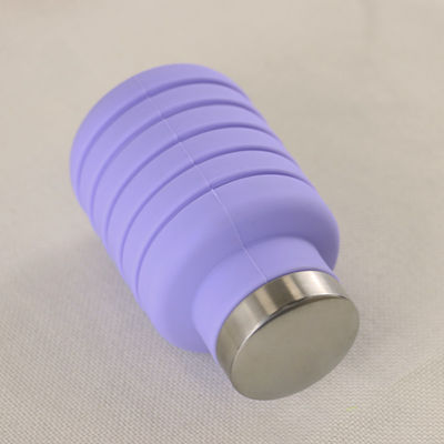 Custom Logo Silicone Water Bottle Foldable For Outdoor Carrying