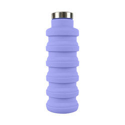 Custom Logo Silicone Water Bottle Foldable For Outdoor Carrying