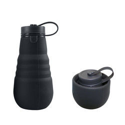 Leakproof Foldable Silicone Drinking Bottle BPA Free For Travel Camping