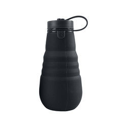 Outdoor Silicone Drink Bottle , Collapsible Water Bottle For Camping