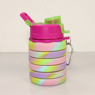 500ml Eco Friendly Silicone Water Bottle For Sport Travel Drinking
