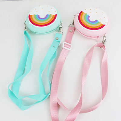Mini Rainbow Custom Made Silicone Shoulder Bag For Kid Baby