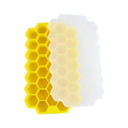 BPA Free Honeycomb Ice Cube Mold , Food Grade Rubber Ice Cube Trays