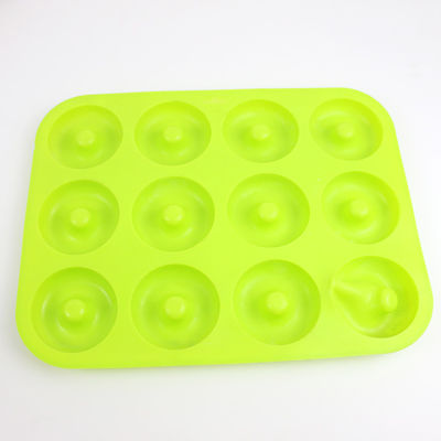 Mini Non Toxic Silicone Doughnut Moulds For Cupcake Muffin Making