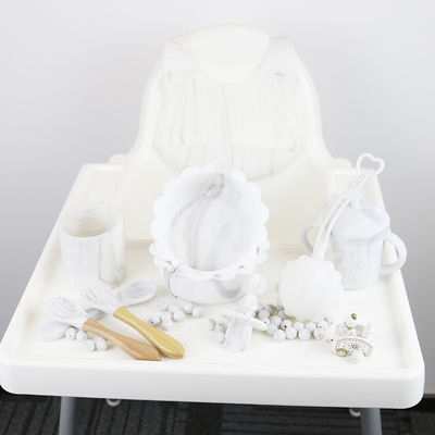1Set 8 Pcs Silicone Baby Feeding Set Sustainable Pantone Color