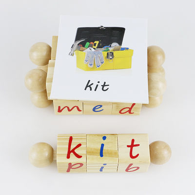 Alphabet Children Wooden Toys Blocks For Montessori Kindergarten Teaching