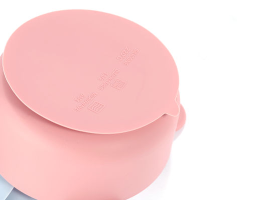 Cute Food Grade Silicone Bowl Set Waterproof For Baby Feeding