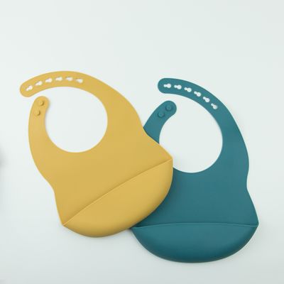 Toddler Feeding Silicone Baby Bib BPA Free Soft With Food Catcher