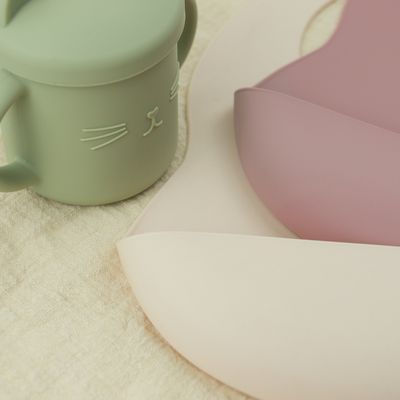 Toddler Feeding Silicone Baby Bib BPA Free Soft With Food Catcher