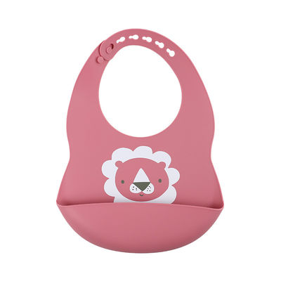 Pantone Color Baby Silicone Bib Custom With Cute Animal Sloth Printing
