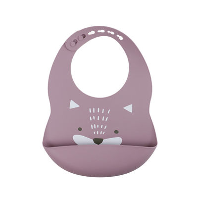Pantone Color Baby Silicone Bib Custom With Cute Animal Sloth Printing