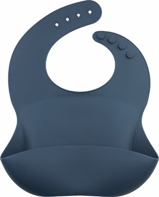 Adjustable Food Grade Silicone Baby Bib For Toddlers Feeding