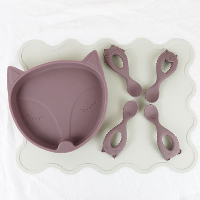 Baby Toddler Silicone Non Slip Table Mat With Custom Laser Logo Debossed Printing