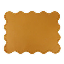 Baby Toddler Silicone Non Slip Table Mat With Custom Laser Logo Debossed Printing