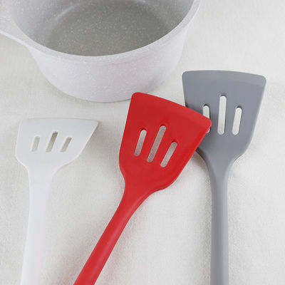 Red Gray White Colors Silicone Kitchenware Set Spatula Hot Proof With Panton Color
