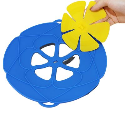Multi Function Silicone Pot Cover Heat Resistant Anti Spill For Kitchen