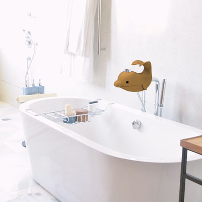 Cute Custom Made Silicone , Bathtub Spout Cover With Rhino Dolphin Shape