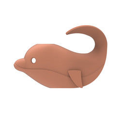 Cute Custom Made Silicone , Bathtub Spout Cover With Rhino Dolphin Shape