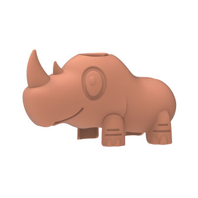 Pantone Colors Bathtub Water Spout Cover BPA Free Cartoon Cute Rhino Shape