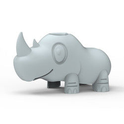 Pantone Colors Bathtub Water Spout Cover BPA Free Cartoon Cute Rhino Shape