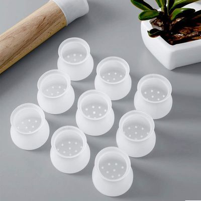 Eco Friendly Custom Made Silicone , Soft Rubber Silicone Chair Leg Protectors